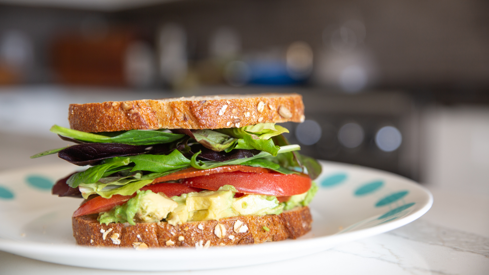 Sanduíche Vegano Light com Guacamole