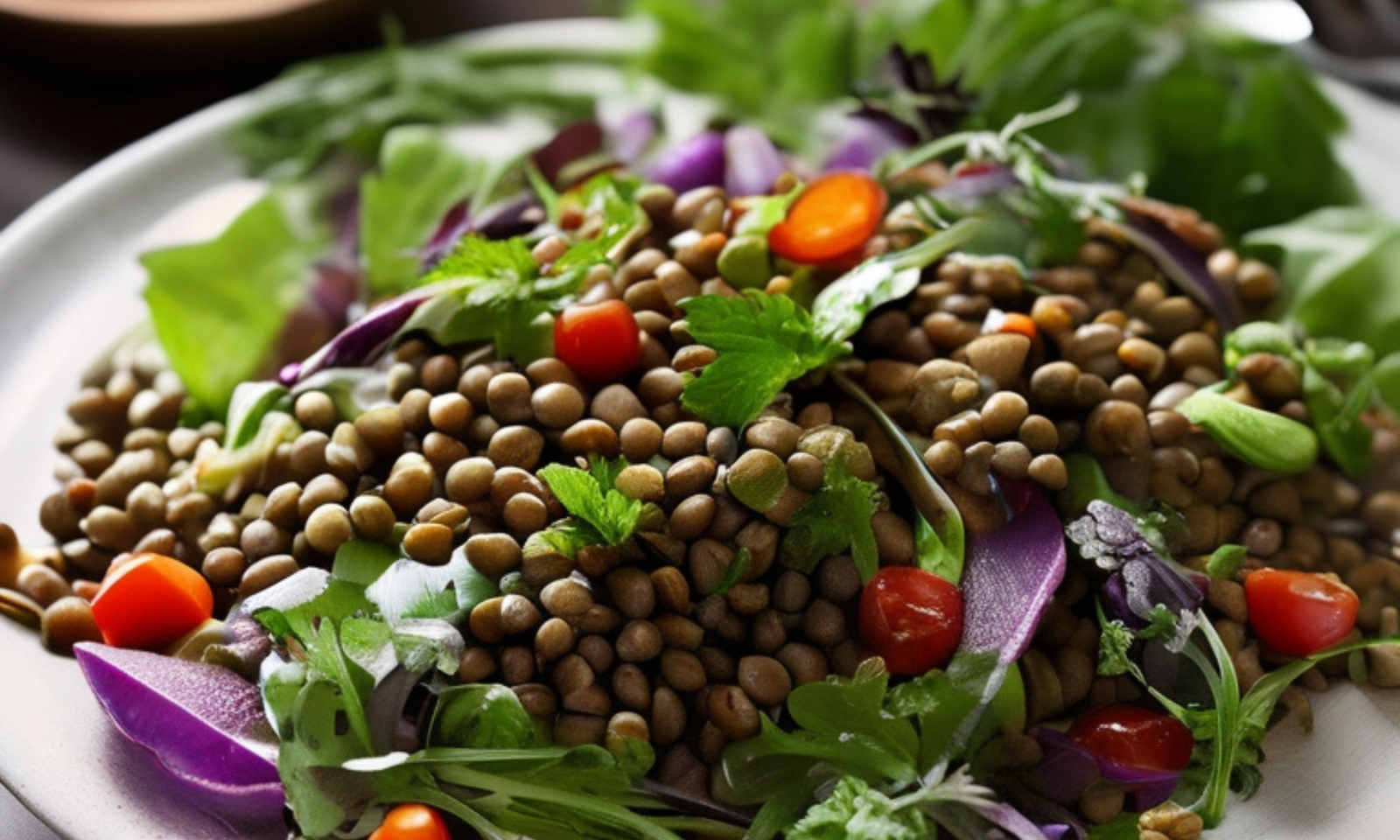Receita de Salada de Lentilhas com Ervas Frescas