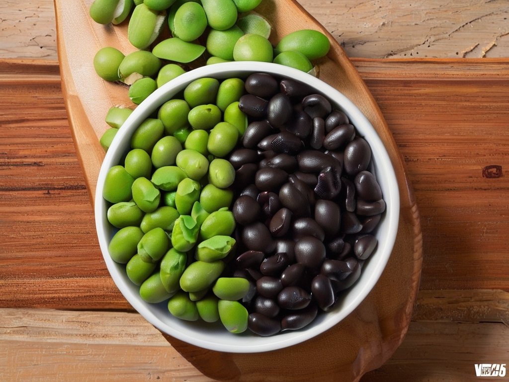 Os vegetais ricos em proteína: Feijão Preto e Edamame Os vegetais ricos em proteína: Feijão Preto e Edamame