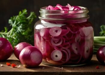 Cebolas Roxas em Conserva