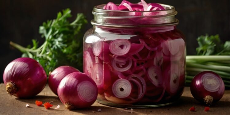 Cebolas Roxas em Conserva