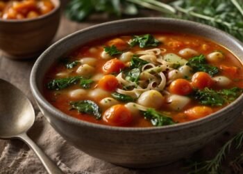 Receita de Sopa Minestrone Vegana