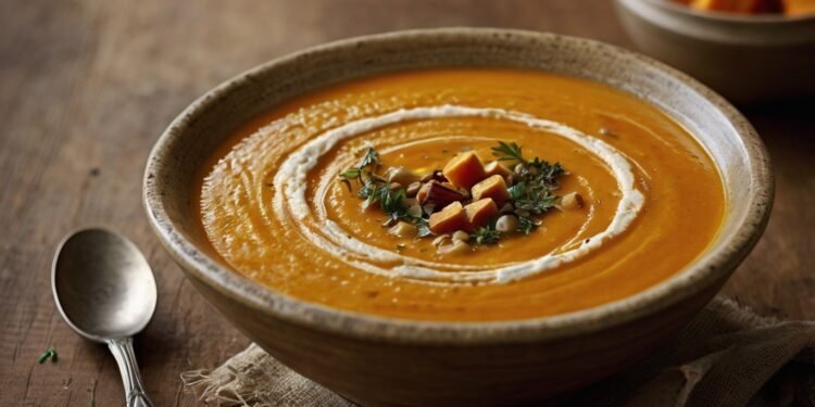 Sopa Vegana de Brócolis com Queijo Vegano