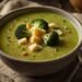 Sopa Vegana de Brócolis com Queijo Vegano
