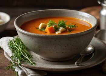 Sopa Vegana de Cenoura e Gengibre