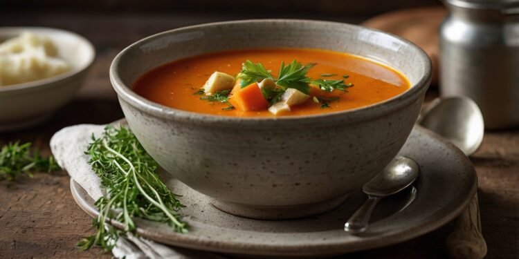 Sopa Vegana de Cenoura e Gengibre Sopa Vegana de Cenoura e Gengibre