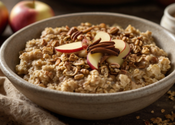 Aveia Assada com Maçã