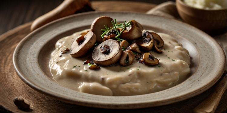 Creme Vegano de Cogumelos