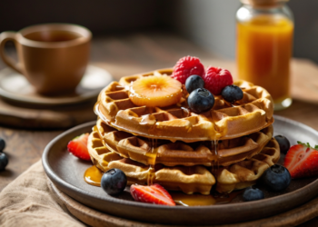 Receita Vegana de Waffles