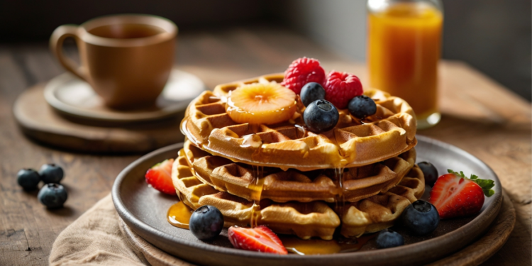 Receita Vegana de Waffles